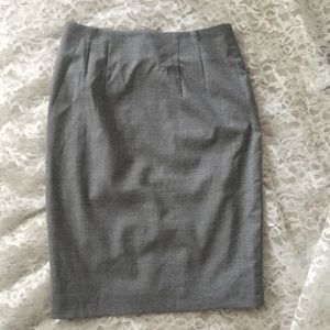 Gray Pencil Skirt